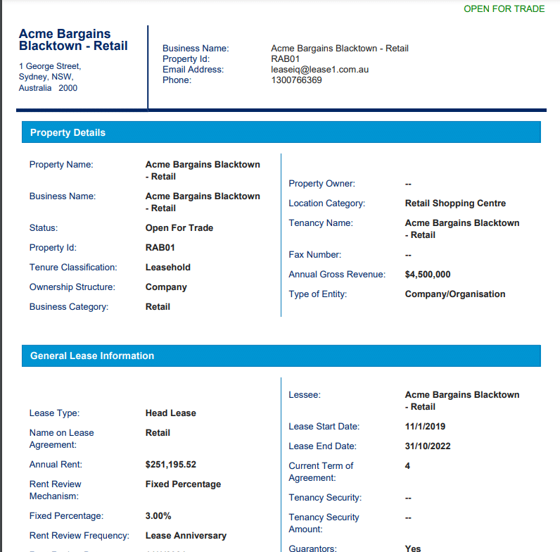 Lease Management App